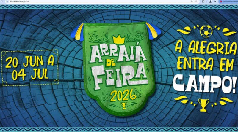 Prefeitura disponibiliza hotsite oficial do Arraiá de Feira 2026