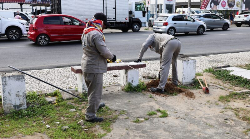 Nova praça do Nordestino começa a ser construída pela Prefeitura de Feira