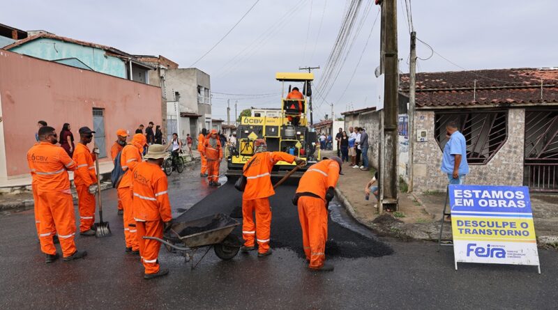 Bairro Gabriela ganha pavimentação nas ruas Rei do Gado e Bravo